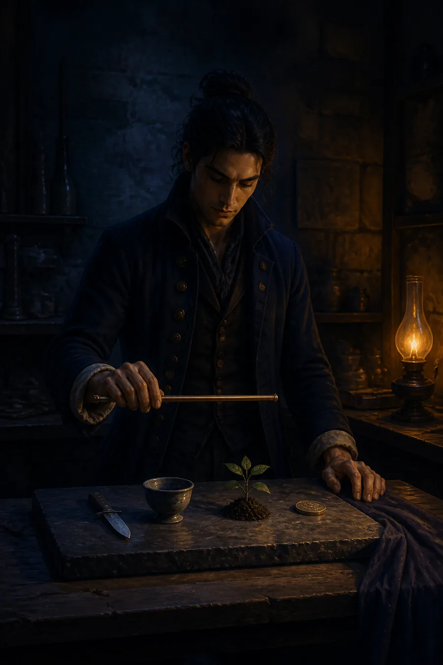 Tarot card illustration: The Channeler · The Magician